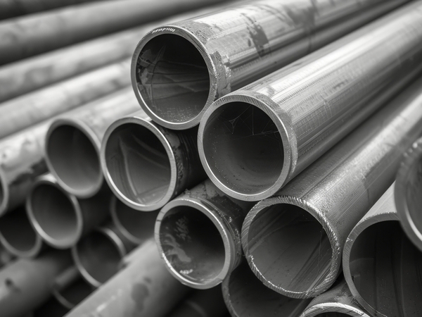 Stack of Steel Pipes